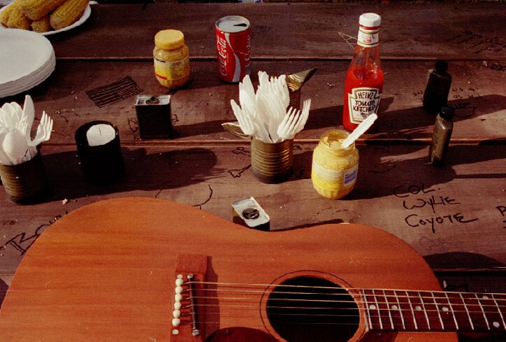 Picnic table, 1967: A glimpse of Rick Carter’s incredible production design.