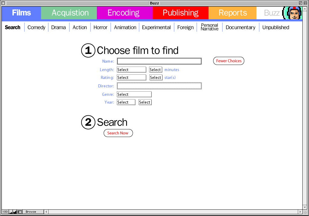 Search window