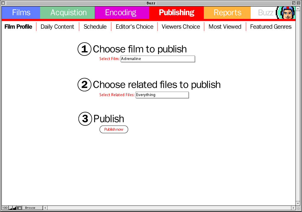 Publish a film