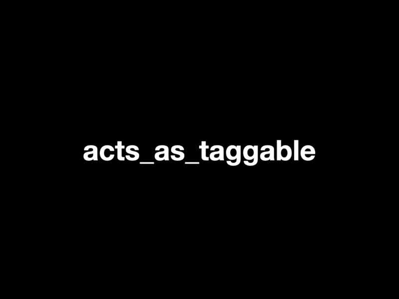 Title slide for acts_as_taggable